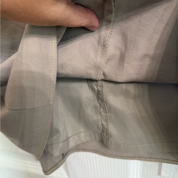 Banana Republic Light Tan Beige Knee-Length Pencil Skirt 4 Criss Cross Waist - Picture 4 of 6